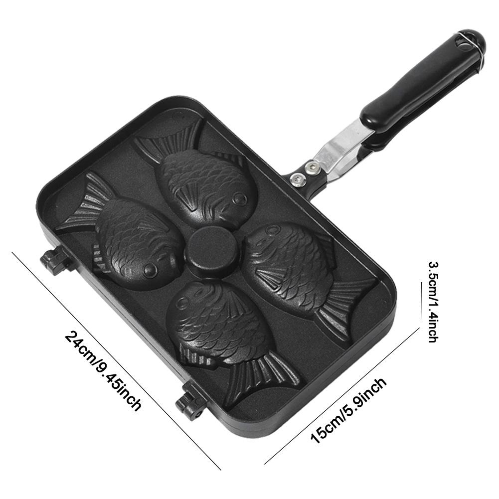 Küche Japanisch Doppelt Fischförmig Heißes Dessert Waffelkuchen Maker Pfanne Japanische Pfannkuchen Doppelte Pfanne Bratpfanne Waffelformen