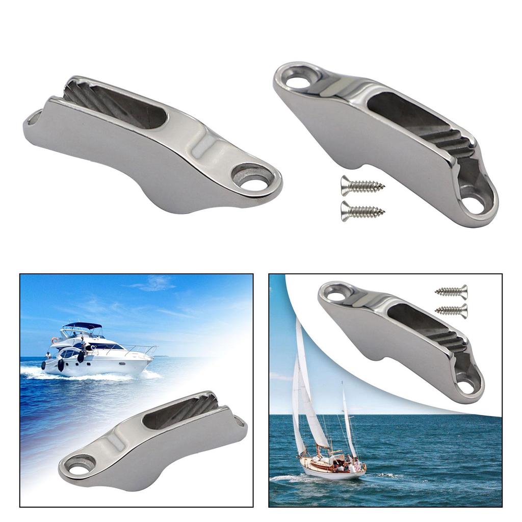 Rope Clamp Cleat Hardware Boats Anchor Cleats Boat Cam Cleat Stainless Steel Marine Accessories Boat Clamp Cleat Rope Line Clamp