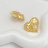 French Earrings Cold Wind Love Heart Zircon Inlaid Stud Earrings