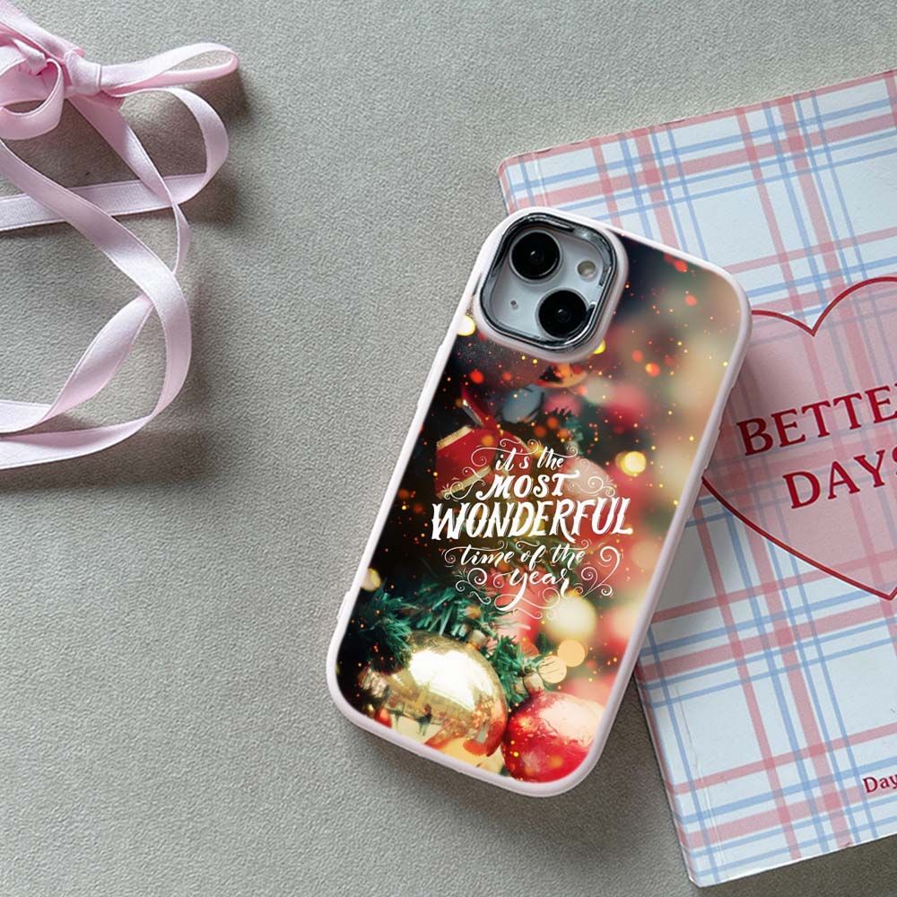 For iPhone 13 14 15 Pro Max Samsung Galaxy A14 A15 A24 Xiaomi 13T Redmi 12C Soft Chubby Phone Case A1 Christmas Happy New Year Art TPU Silicone Cover