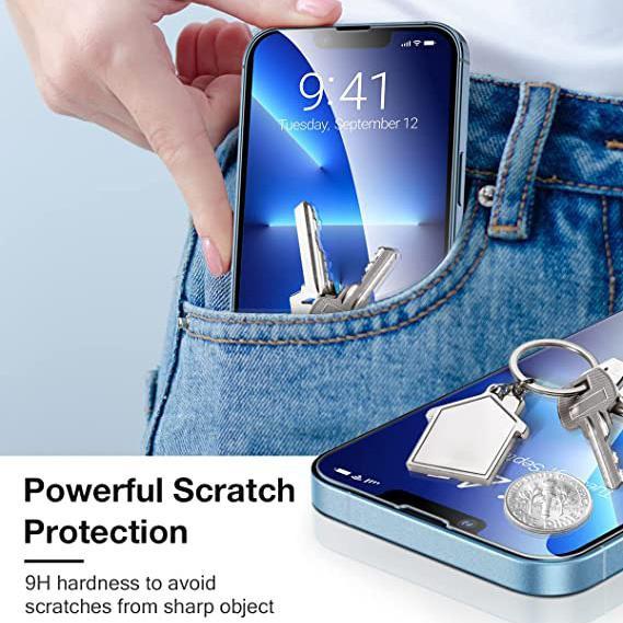 2ks Ochranný kryt objektivu fotoaparátu pro IPhone Full-Frame Film Objektiv Transparentní ochranné pouzdro na sklo fotoaparátu