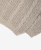 OTHERFITS Cable High-Neck Knit Zip-Up (Beige)