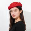 2025 Französischer Hepburn-Stil Damen Schwarz Winter-Barett - Formeller & Partyhut
