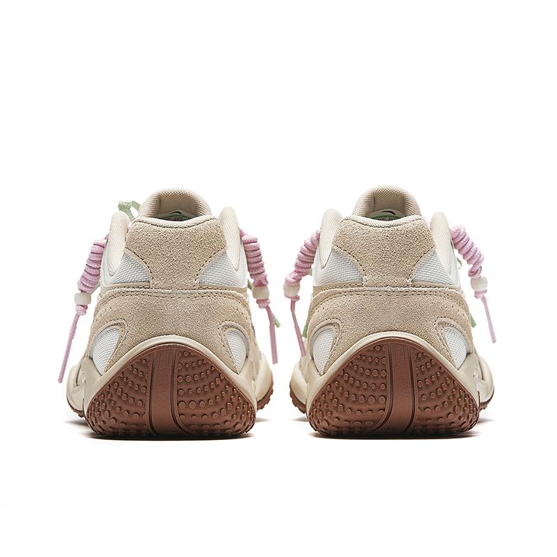 Anta Outdoor Trendy Sports Non-Slip Wear-Resistant Retro Comfortable Low-Top Casual Shoes Kids Sneakers Light-Smoke-Gray Ivory-White 122628885-4