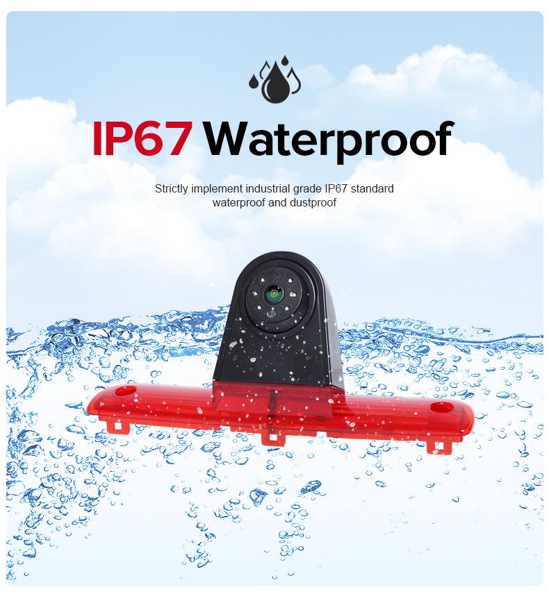 5" Wireless WiFi Brake Light & Reverse Camera Kit for Fiat Ducato