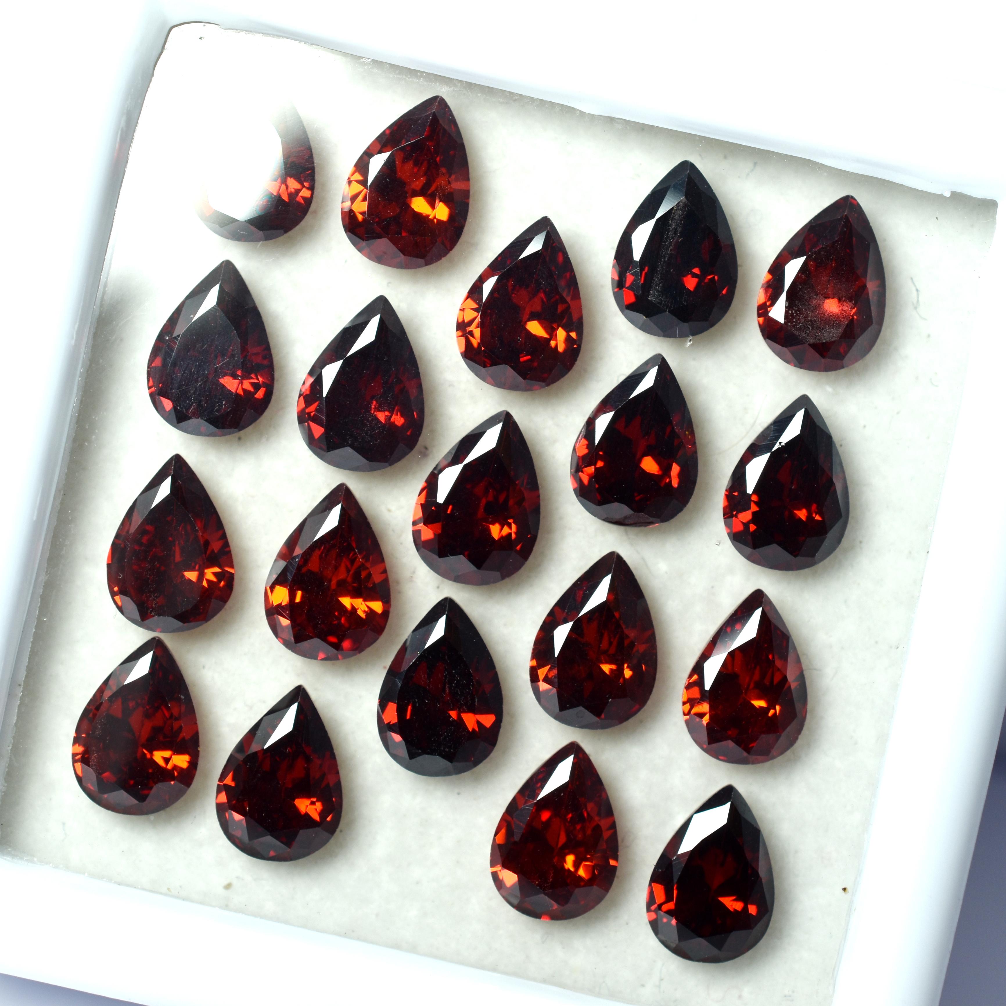 

Natural CERTIFIED 6 Pcs Sapphire Orange Pear Cut Loose Gemstone 7x5 mm Lot aq-3636 7 mm помаранчевий