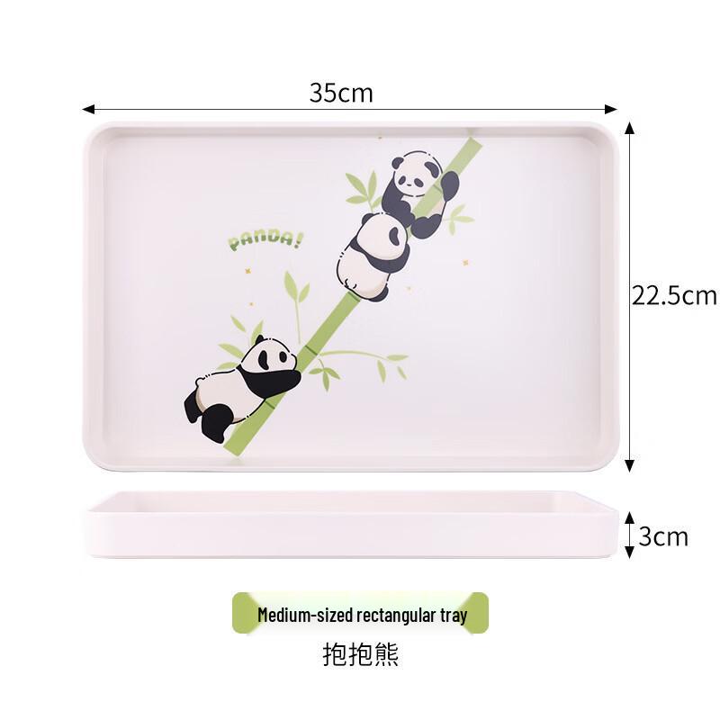 SHALL Panda Diary Melamine Serving Tray