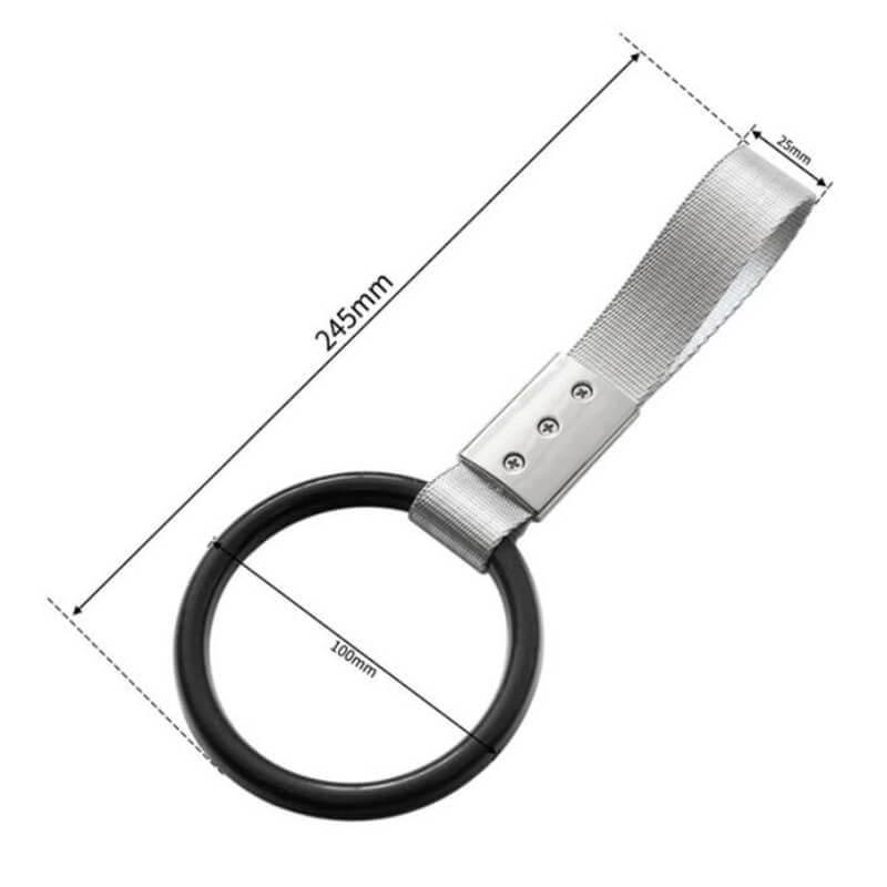 Maniglia Tsurikawa JDM Tonda Per Auto | Cinghia Pendente Stile Drift, Per Paraurti O Interno, Charm Giapponese - 3