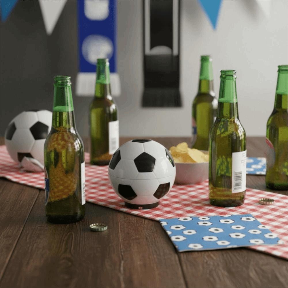Magnetic Football Bottle Opener Black and White Drink Bottle Lid Opener Gift