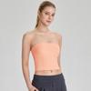 Non-slip Waist Wrap Chest Strapless Yoga Vest Beautiful Back Sports Underwear Women's Tube Top Fitness Top 11109
