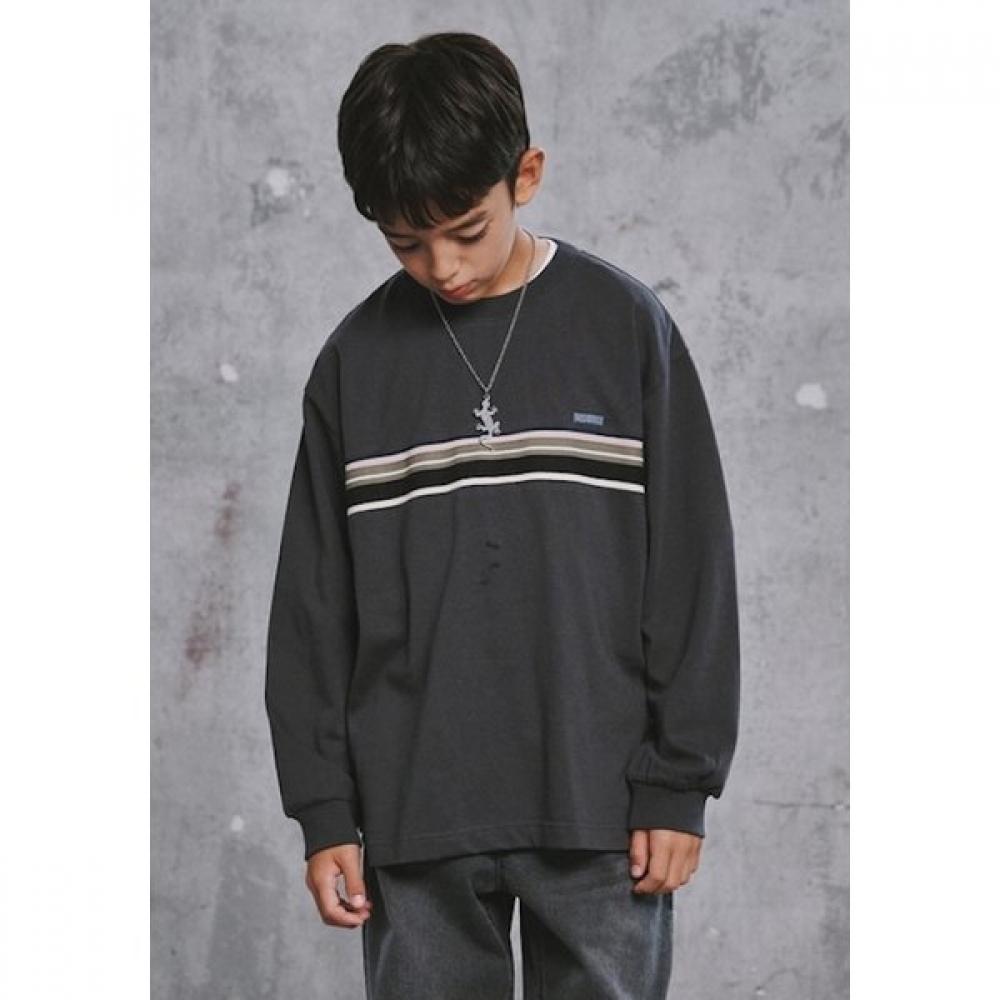 BlueTail Charcoal Gray Track Long Sleeve T shirT azg3Ts04cg Chagol gray/160