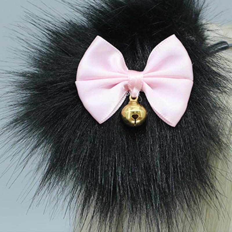 Animal Cosplays Costume Fauxs Furs Dog Cats Foxes Wolf Furry Tail Dog Ear Headbands Halloween Party Costume Accessories