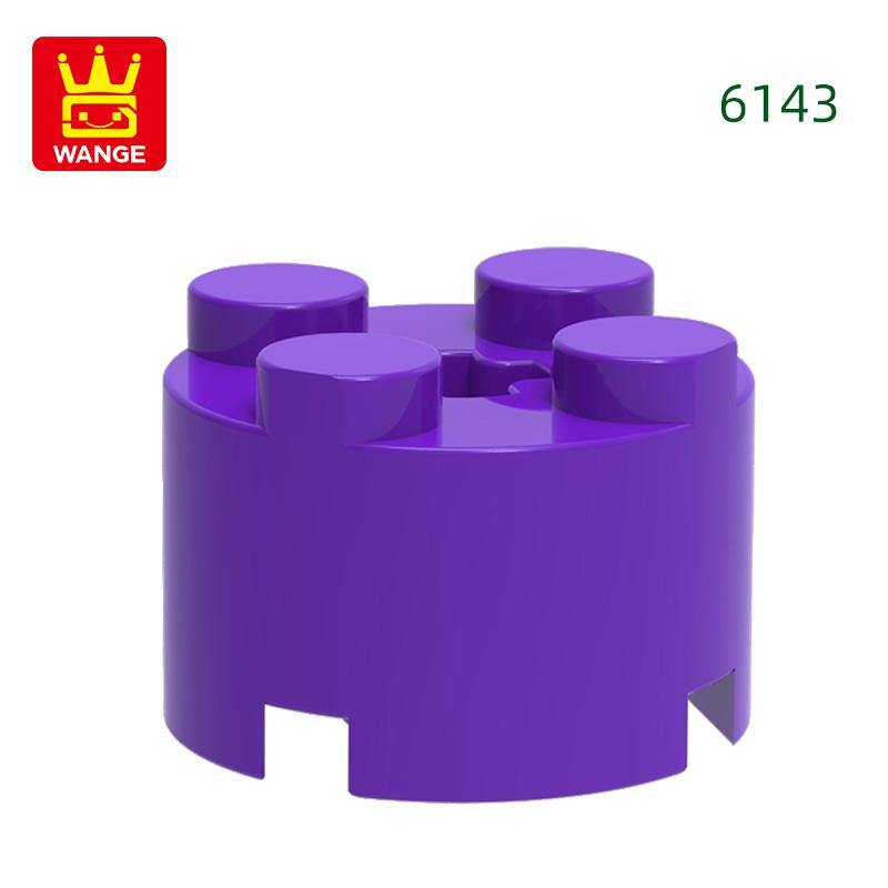 Non-Toxic 98Pcs/Lot 6143 3941 Cylindrical Block Moc 2X2 Parts Compatible With Arc-Shapes Brick Diy Children'S Assembly Toys Gift Box