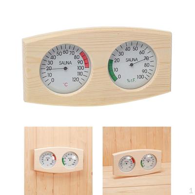 Sauna- und Hygrometer, Holz-Hygrothermograph, Raumzubehör