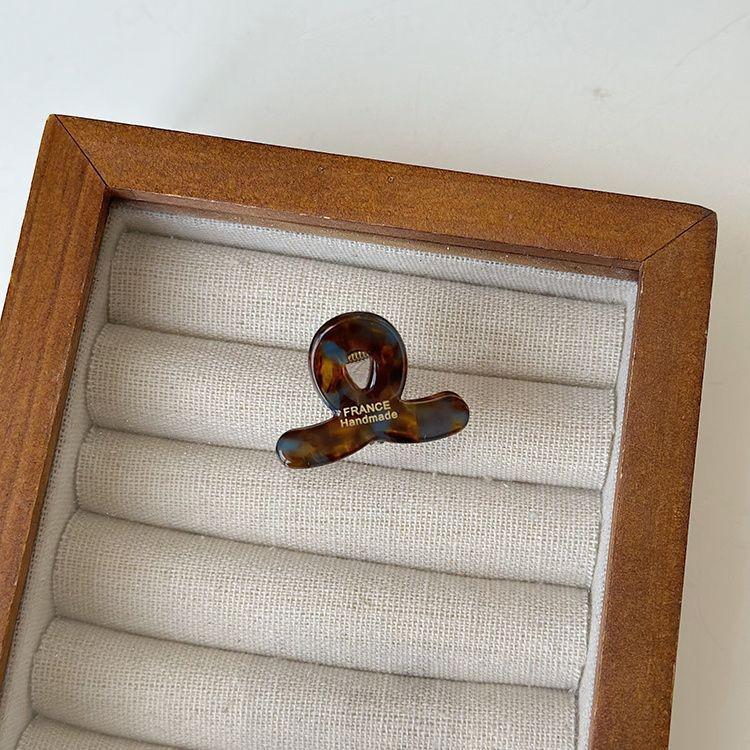 Korean-French Chocolate Acetate Hair Claw Clip for Women