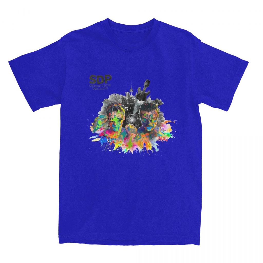 Sdp Band Music Singer 2024 Tour T-Shirt Summer Germany Rock T Shirts 100% Cotton Tee Shirt For Men's Short Sleeve Casual Tops