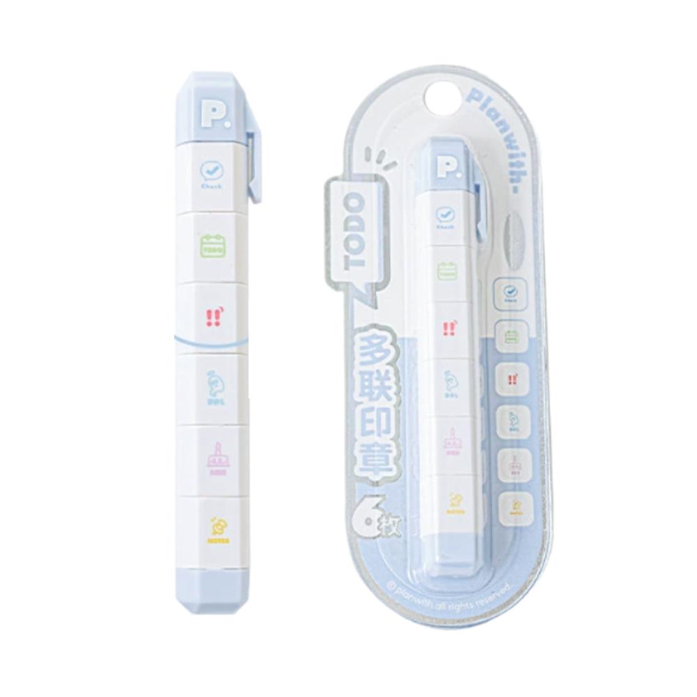 Detachable Multi Part Stamp Pen Style Creative Design For Journaling DIY Craft Personalized Letter Pattern Stamp Clear Imprint