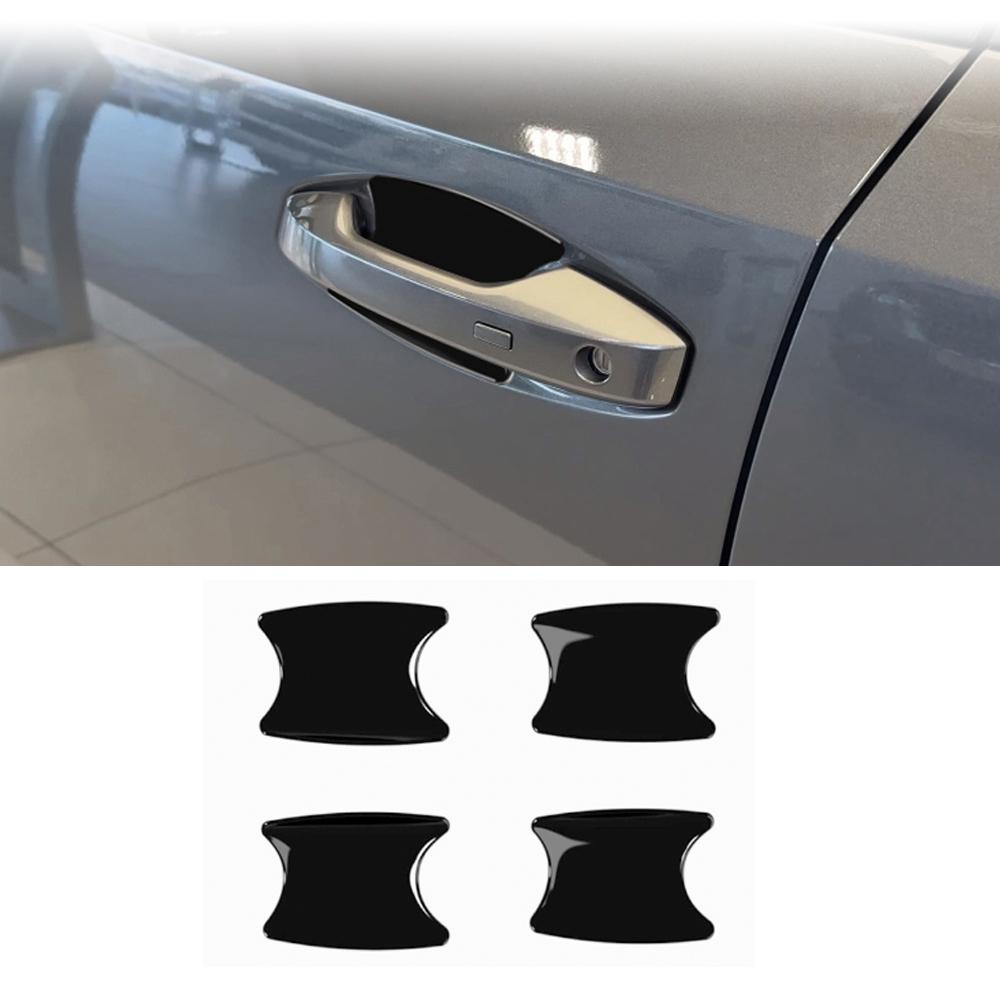 For Nissan Kicks 2025 2026 ABS Carbonfiber Exterior Side Door Handle Cover Door Bowl Cap Sticker Cover Trim External Accessories