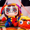 Genuine The Amazing Digital Pomni Plush Toy Soft Stuffed Clown Collectible Merchandise For Animation Fans Home Decor