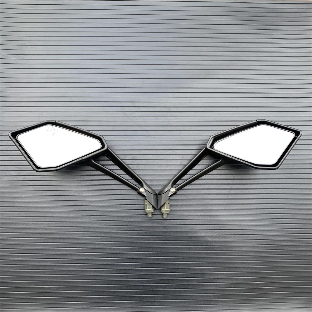 Black Motorcycle Pair Rear View Mirrors For Kawasaki Z1000 Z 1000 2014-2021