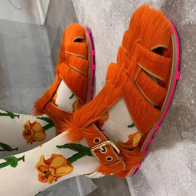 Fashion Harajuku Ulzzang Summer Platform Sandals Women Fashion Beach Casual Korean Shoes 2025 Rome Gladiator Gothic Punk Black Flats