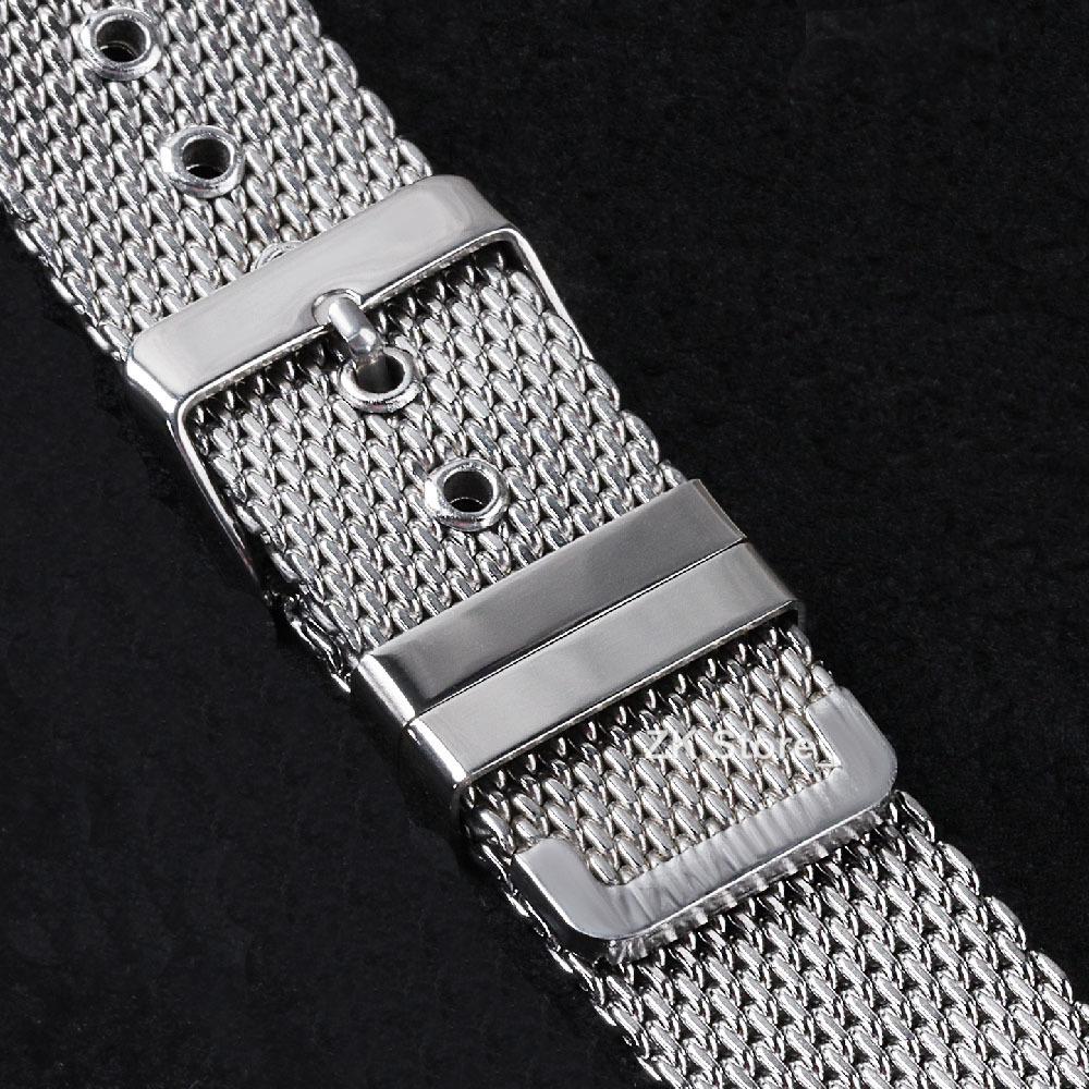 Tloušťka 3 mm 1.0 Milánský tah Nerezový náramek na hodinky 20 mm 22 mm 24 mm Unisex Univerzální Náhradní Řemínky Příslušenství