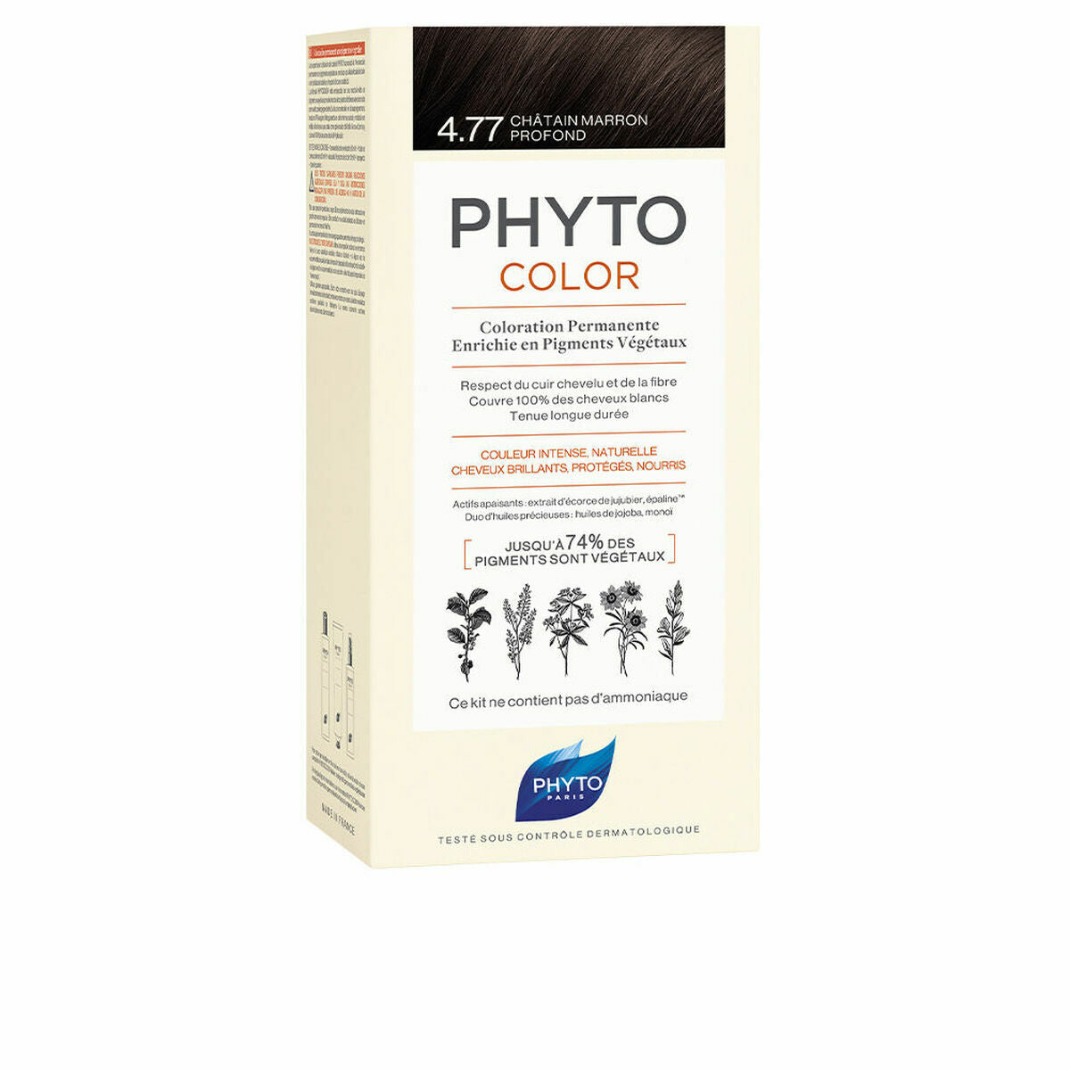 

Permanent Hair Color PHYTO PhytoColor 4.77-castaño marrón intenso Ammonia-free