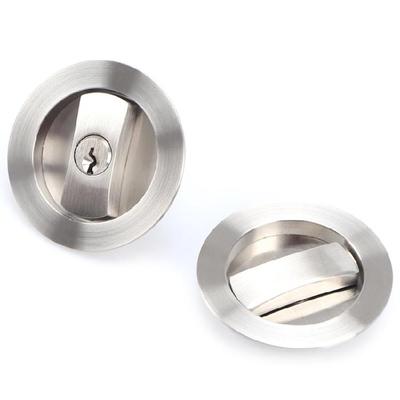 Entry Round Sliding Barn Door Lock Latches Hardware for 35-55mm Thickness Door