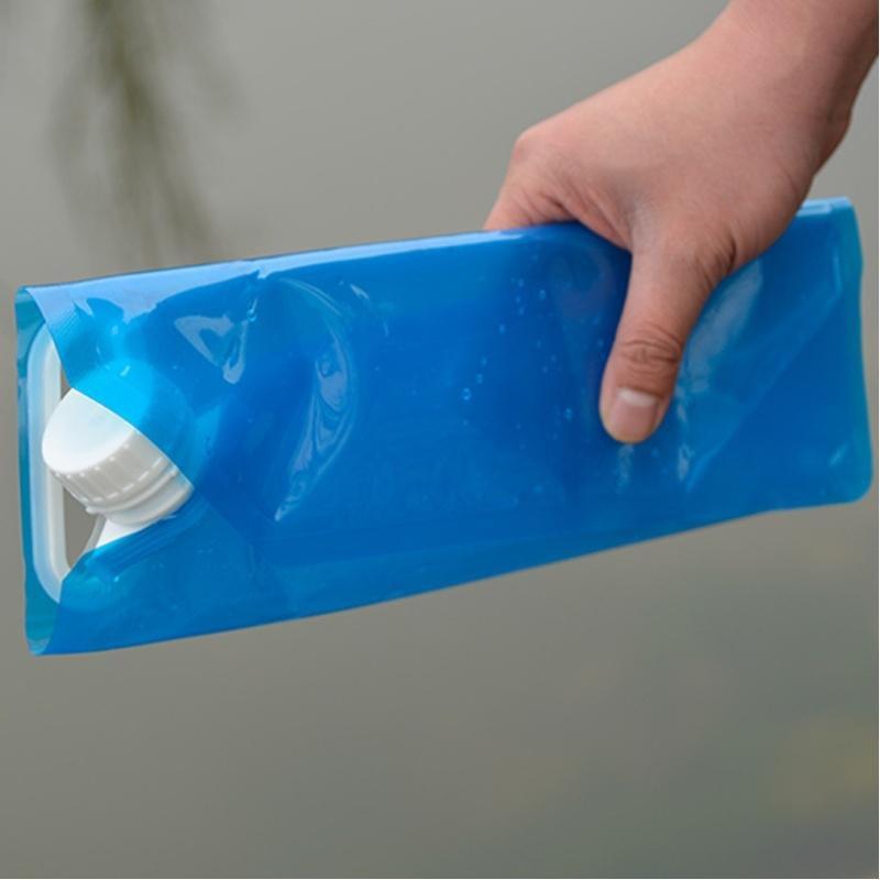1 Stück 10-Liter tragbarer faltbarer Wasserspeicherbeutel, Camping-Wander-Survival-Wasserbeutel, faltbarer Wasserbehälter