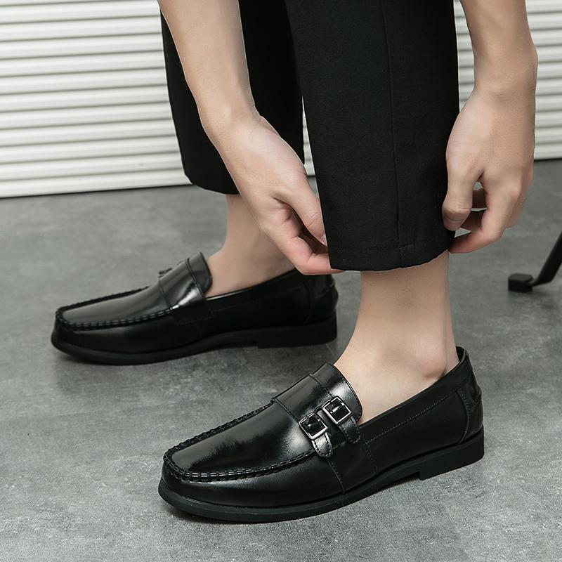 New Men Extravagant DesignHandmade Comfortable High-quality Leather Shoes Non Slip Men Advanced Leisure Driving Loafers