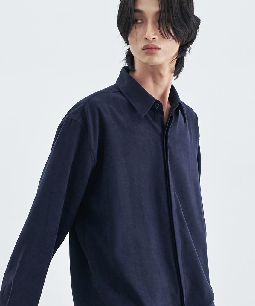 SSY Supreme Touch Essential Shirt Relaxed Fit Navy