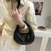 Yogodlns Simple Solid Color Clutch Bags Pu Leather Women Underarm Hobo Bag Commute Small Handbags For Ladies