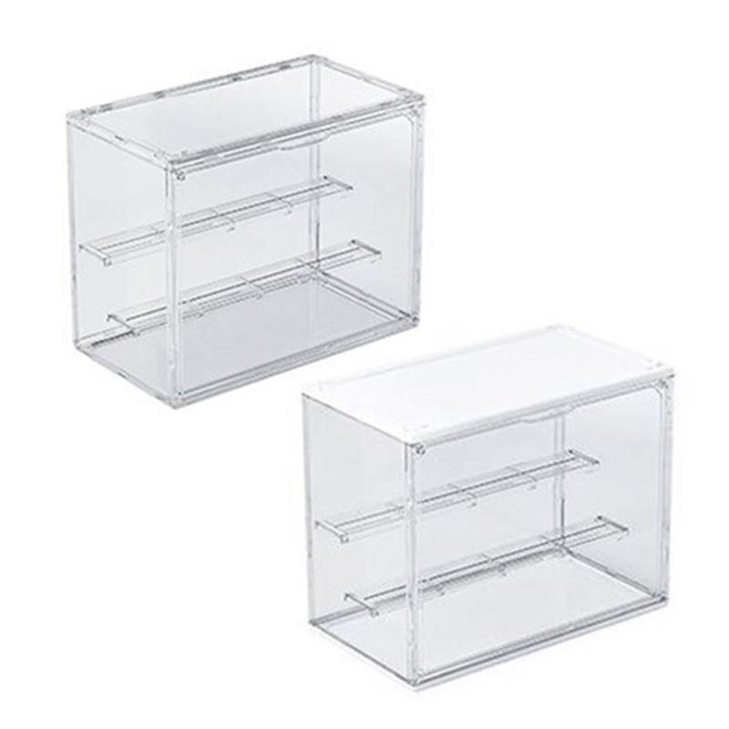 Clear Multipurpose Storage Case Magnetic Clear Organizers for Efficient Sorting of Jewelry and Makeup Products