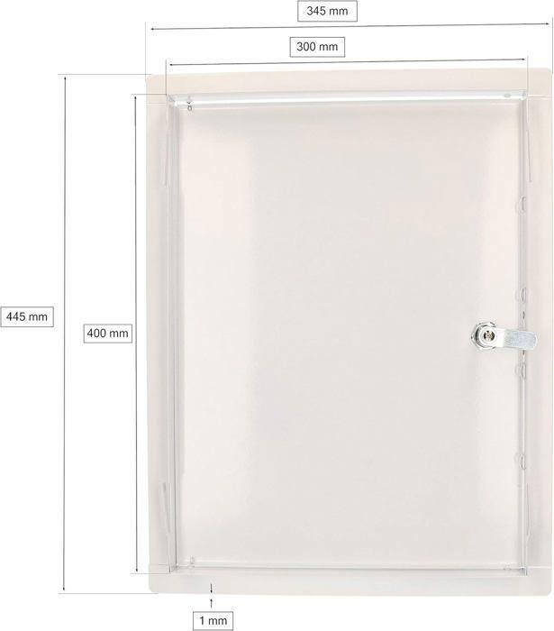 Trappe de visite - KOTARBAU - 30 x 40 cm - Métal - Blanc - Accès facile