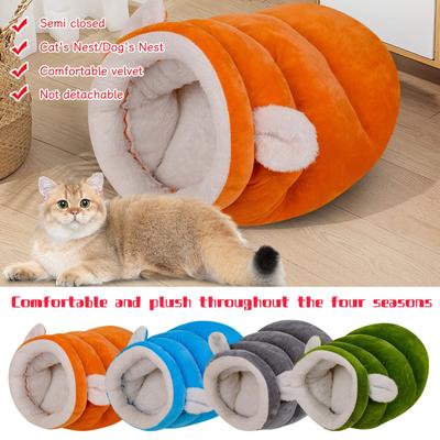Cat Bed Winter Warm Cat Sleeping Bag Bed Thick Warm Pet Bed