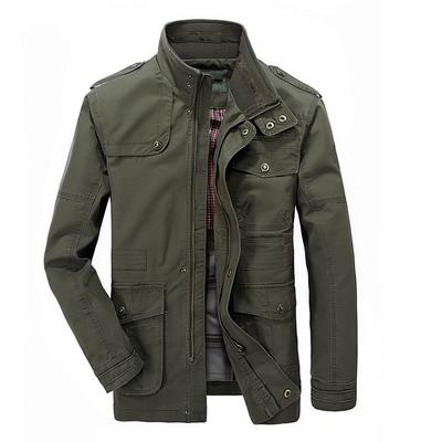 Geacă Bărbați Toamnă Culoare Solidă Palton Trench Bărbați Business Fermoar Geacă Subțire Mărime Plus 6xl