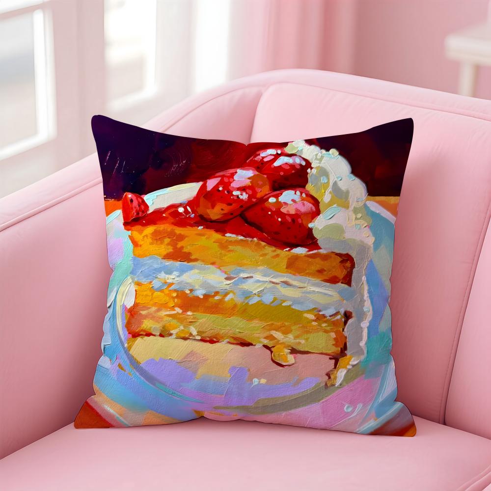 fashion breathtaking colors AAlai Ganuza ART Cushion Cover Pillowcase Short Plush Invisible zipper Room Sofa Cushion Cover