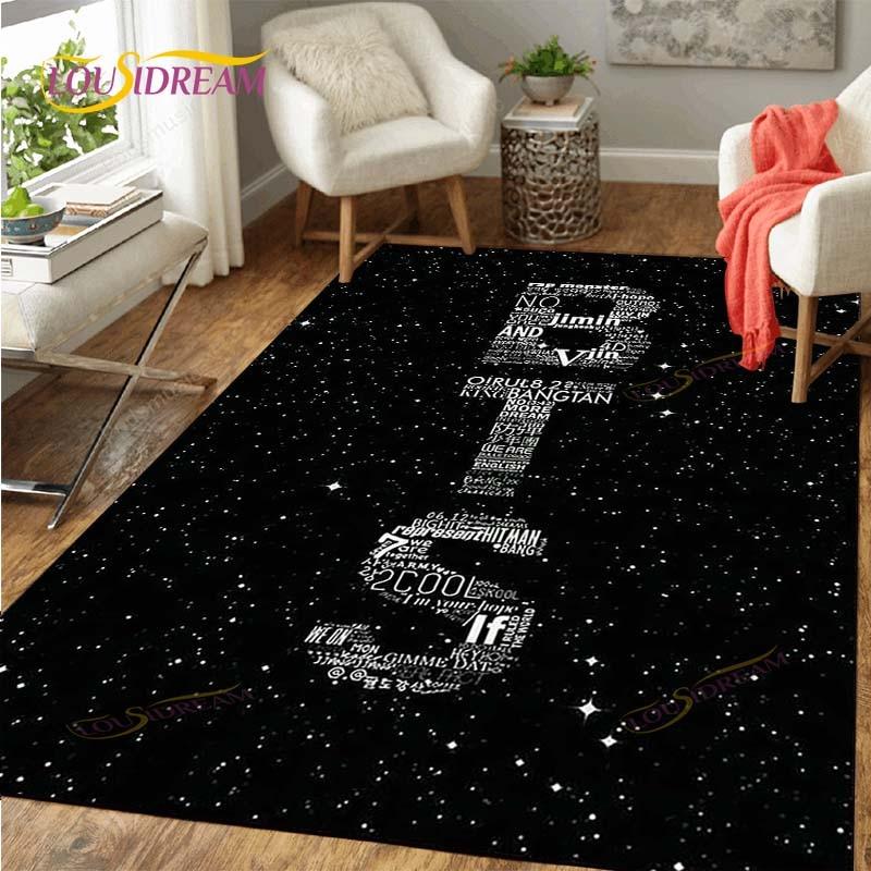 Kpop Bangtan Boys Carpet for Living Room Soft BTS Floor Mat Rugs for ...
