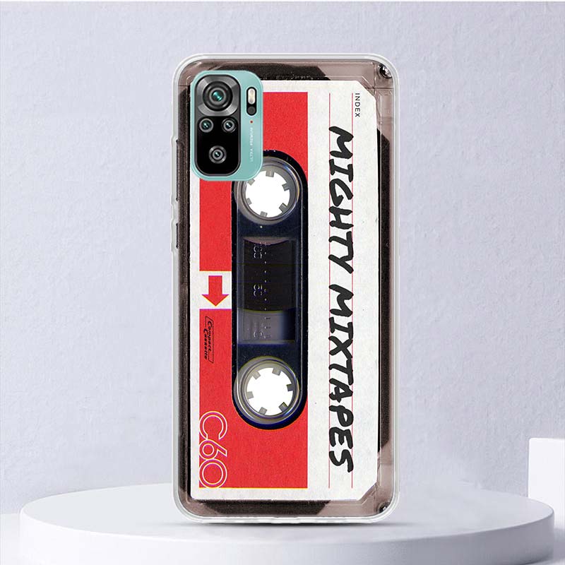 Vintage Magnetic Old Tape Cassette Soft Case For Xiaomi Redmi Note 14 13 12S 11S 10S 12 Pro Plus Phone Cover 11 10 11E 11T Note1