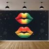 Dekorativa Läppar Läppar Banderoll Heminredning Väggkonst för Inomhusdekor Eventdekorations Konstutställning