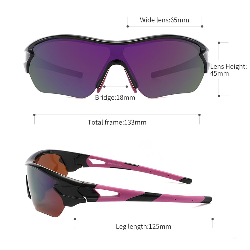 [SINSPORT Eyewear] Sunglasses, Sports, UV400, TAC Polarized Lenses, Suitable for All Types of Sports, Golf, Fishing, Running, Baseball, Cycling,