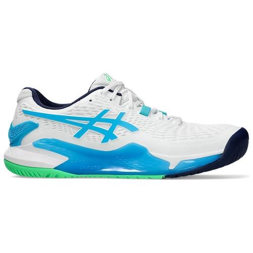Asics Gel Resolution 9 White Digital Aqua - 1041A330-103
