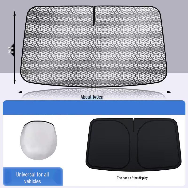 Graphene Car Windshield Blackout Sunshade Insulation Curtain