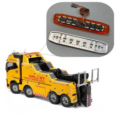 Engineering Warning Light for 1/14 Tamiya RC Truck Volvo FH16 750 8X4 Heavy Wrecker Truck 56362