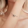 Barbie [Original design] Cute bow, elegant temperament, ins fan sweet decoration, 925 silver zircon bracelet, women's style ZJYSL-YS-017