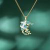  Drip Oil Greece Map Pendants Necklaces 2024 Stainless Steel Gold Silver Color Fashion Greek Flag Patriotic Jewelry Gifts