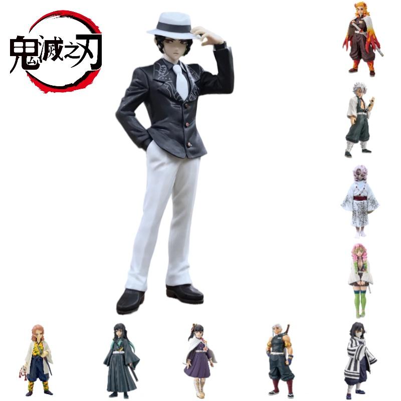 Komplettes Set von Demon Slayer Anime-Figuren Tanjiro Zenitsu Inosuke Nezuko 16cm Höhe