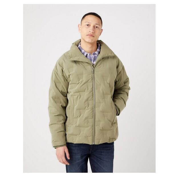 Куртка переходная Wrangler Пуховик Brand Down Puffer Deep Lichen Green