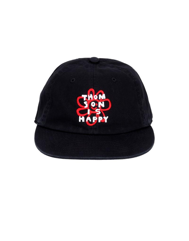 OURPOCKETS Thompson Village Happy Flower Signature Camper Cap (Black)