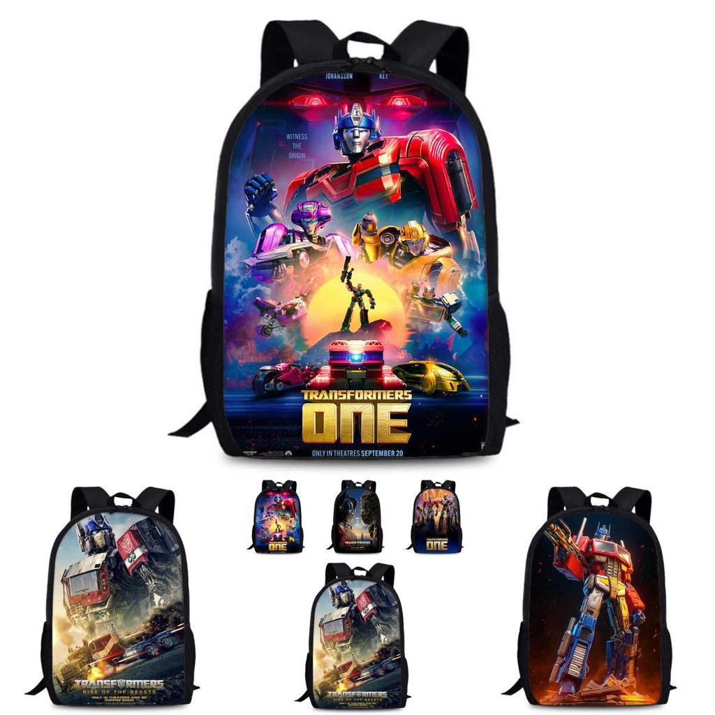 Transformers One 15-inch Durable Polyester Backpack For Students Unisex School Bag